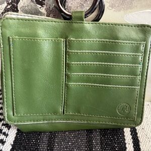 Green Leather Card Holder